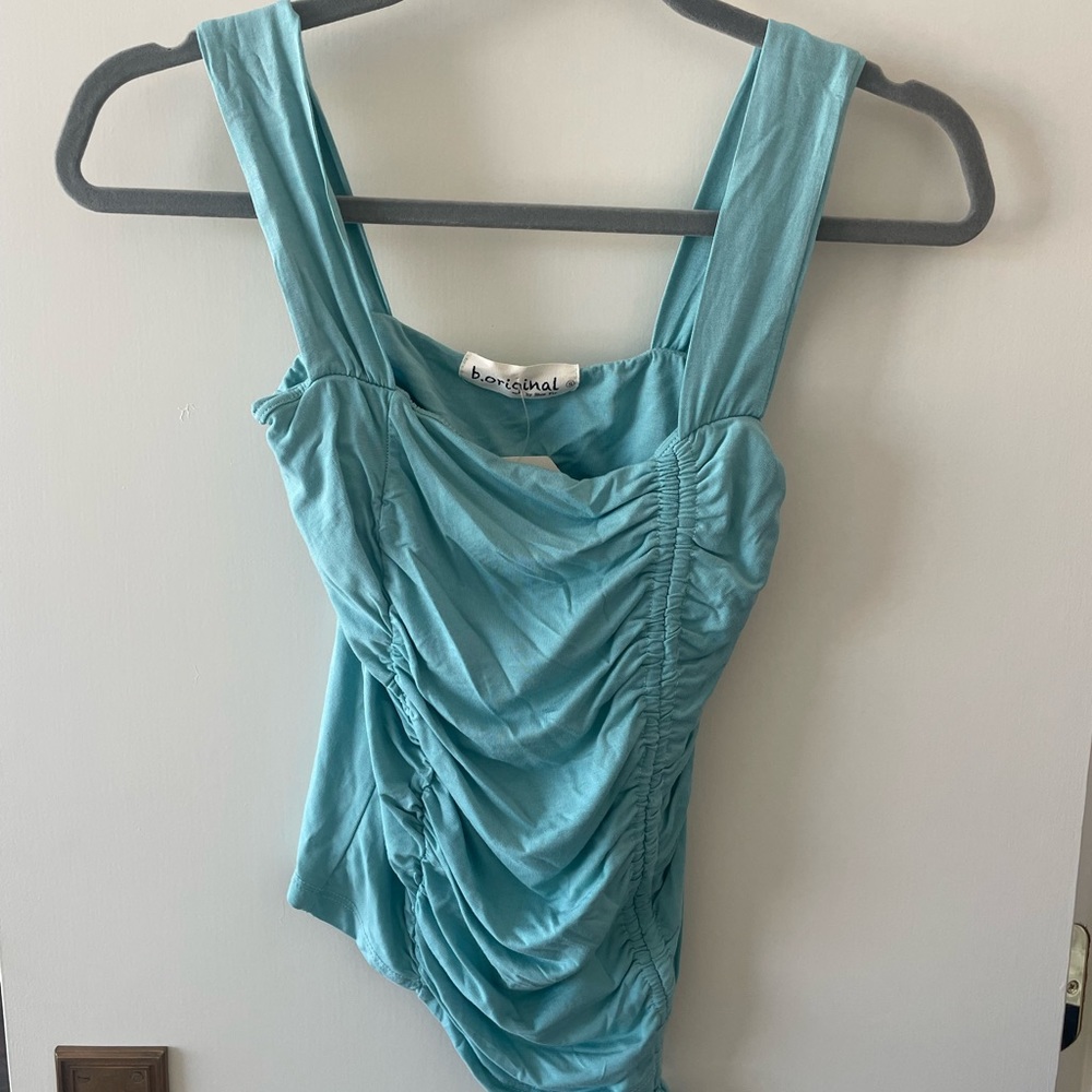 B.original Ruched tank top small